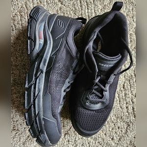 Skechers sneakers, 10 1/2, black, men's